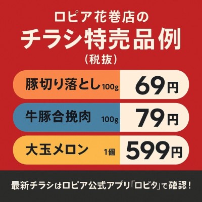 ロピア花巻店のチラシ最新情報