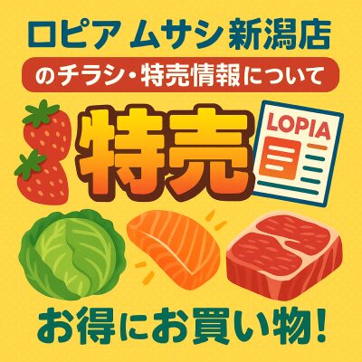 ロピア ムサシ新潟店のチラシ・特売情報のお得にお買い物の説明