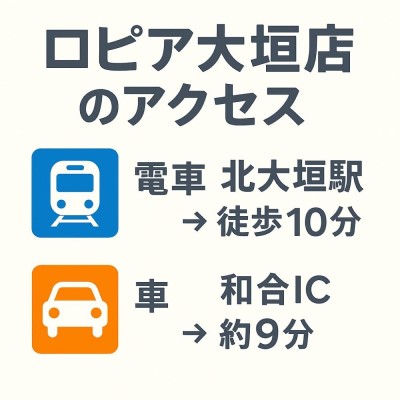 ロピア大垣店のアクセス