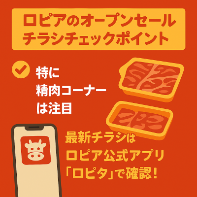 ロピア宇治店のオープンセールチラシ情報