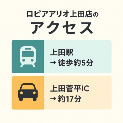 ロピアアリオ上田店のアクセス